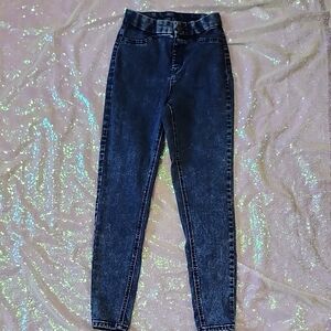 Girls Juniors Stone Washed Blue Jeans